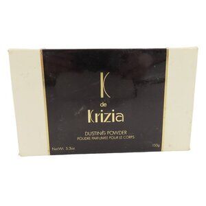 K de Krizia Dusting Powder 5.3 oz 150g NEW Open Box Unused Vintage Made in Italy